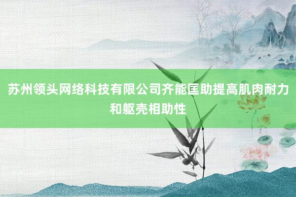 苏州领头网络科技有限公司齐能匡助提高肌肉耐力和躯壳相助性